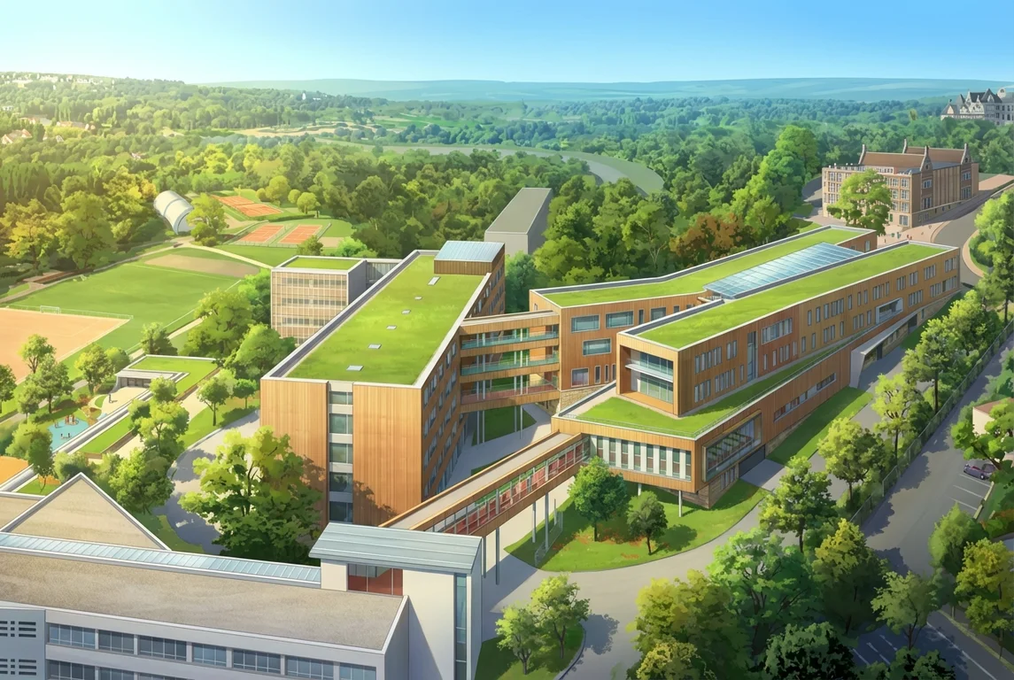 Dutch Section campus at Lycée International in Saint-Germain-en-Laye, 20km from Paris